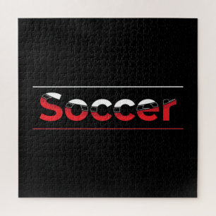 Soccer Player - Minimalist Art Geometric Arch Jigsaw Puzzle