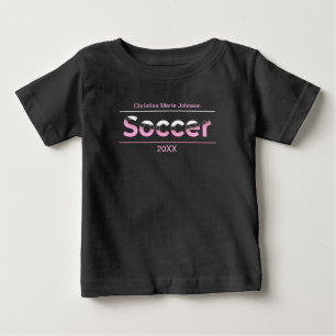 Soccer Player Minimalist Word Art - Arch Baby T-Shirt