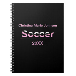 Soccer Player Minimalist Word Art - Arch Notebook