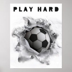 Soccer Player Motivation Poster
