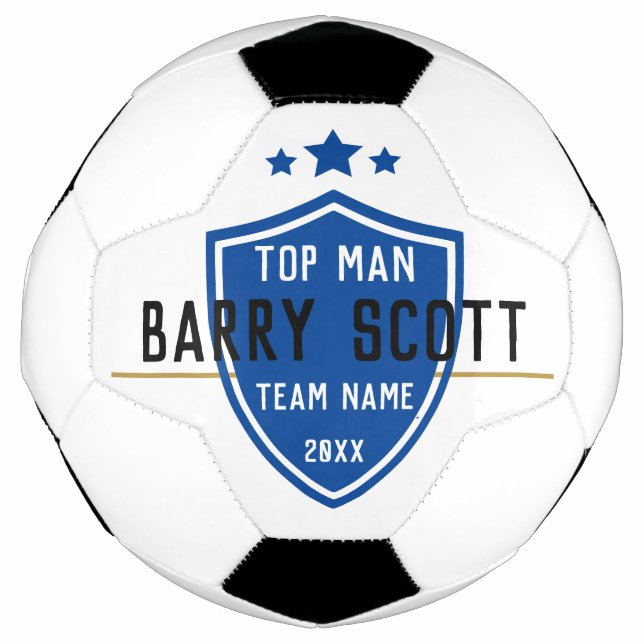 Soccer player name personalised ball (Front)