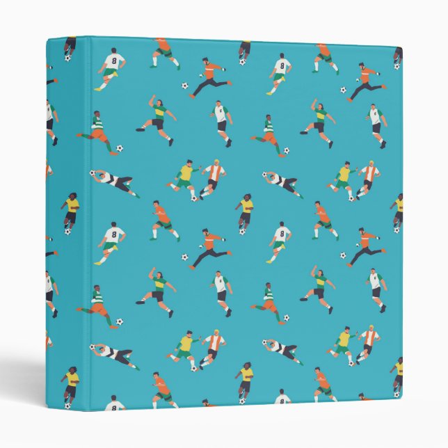 Soccer Player Pattern Binder (Front/Spine)