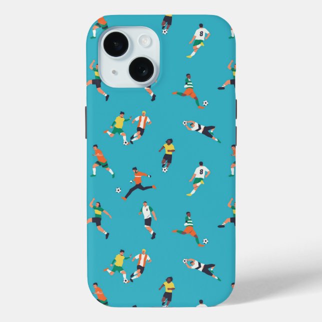 Soccer Player Pattern Case-Mate iPhone Case (Back)