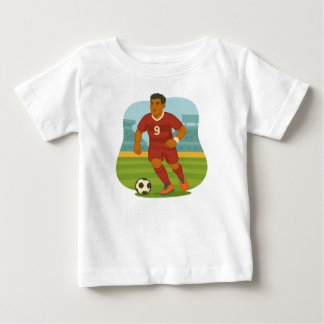 Soccer Player Playing with the Ball  Baby T-Shirt