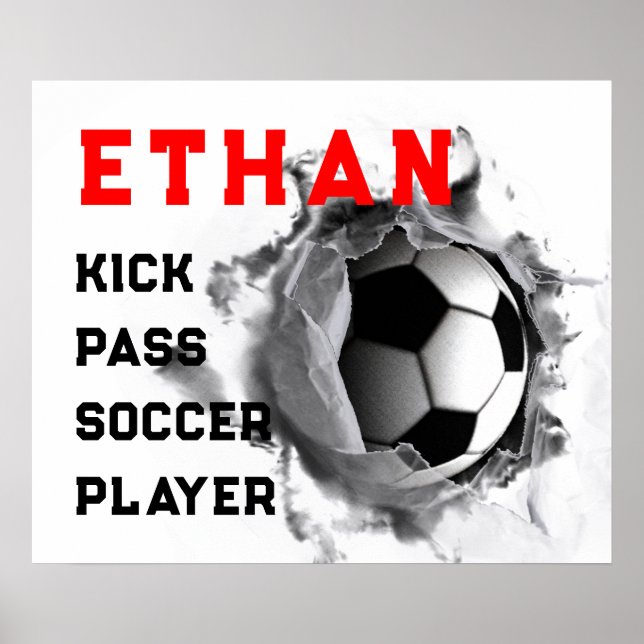 Soccer Player Poster (Front)
