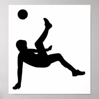 Soccer player poster