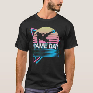 Soccer Player Retro Game Day T-Shirt