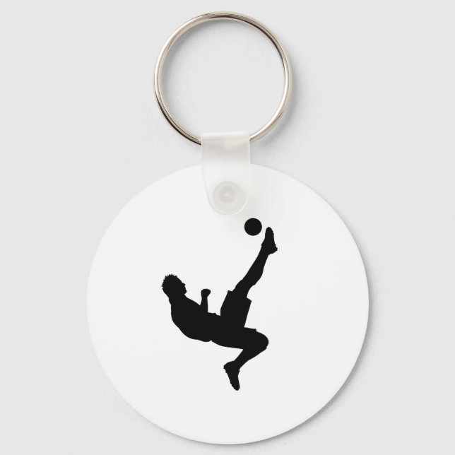 Soccer Player Silhouette Keychains (Front)