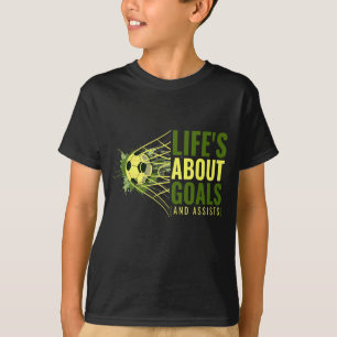 Soccer Player Sports Vintage Men Boys Soccer T Shi T-Shirt