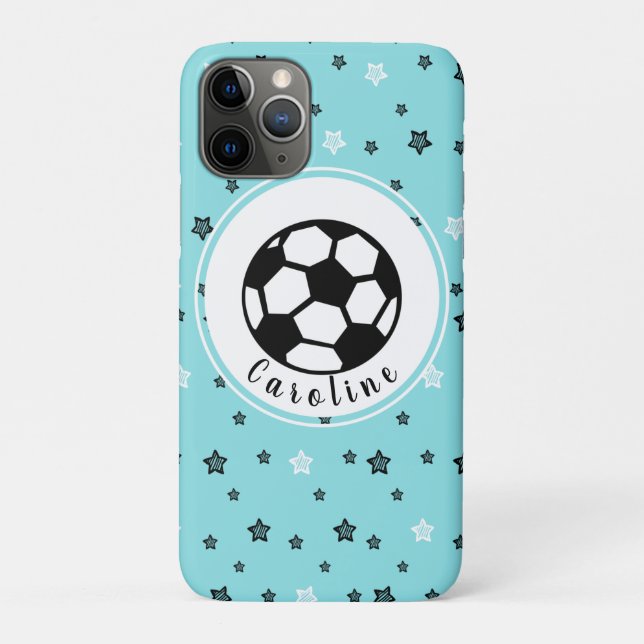 Soccer Player Stars Ball Kid Athlete Personalized Case-Mate iPhone Case (Back)