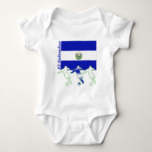 Soccer Players - El Salvador Baby Bodysuit