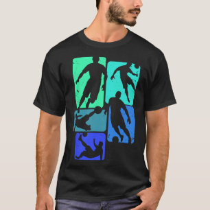 Soccer Players Fans Byll Kick Graphic Cool Streetw T-Shirt