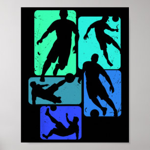 Soccer Players Fans Ll Kick Graphic Cool Streetwea Poster