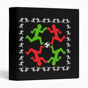 Soccer Players Running to the Ball Pattern Binder