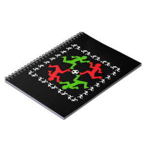 Soccer Players Running to the Ball Pattern Notebook