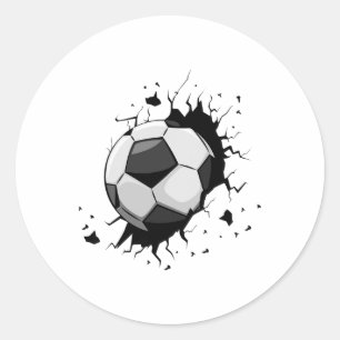 Soccer Players Soccer Team Graphic Sports Soccer Classic Round Sticker