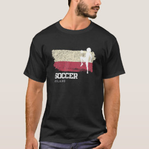 Soccer Poland Flag Football Womens Soccer Girls T-Shirt