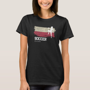 Soccer Poland Flag Football Womens Soccer Girls T-Shirt