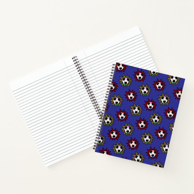 Soccer Pop Art Notebook (Inside)