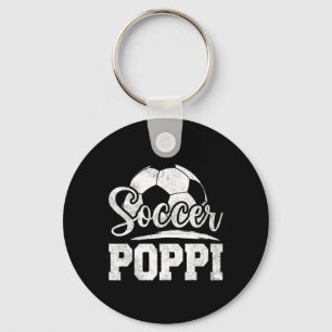 Soccer Poppi Soccer Player Game Day Father&#; s Da Keychain