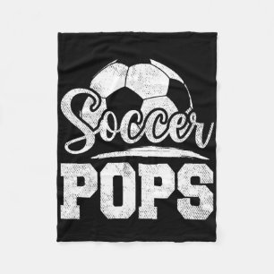 Soccer Pops Soccer Player Game Day Father's Day Fleece Blanket
