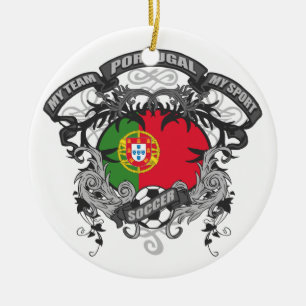 Soccer Portugal Ceramic Ornament