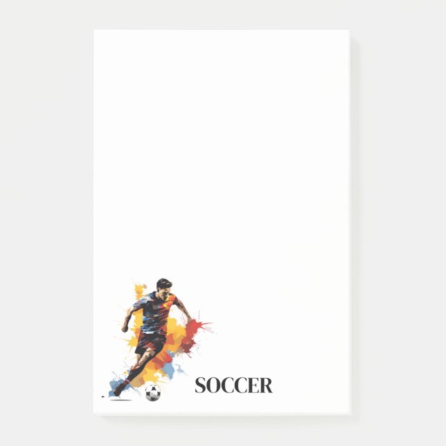 Soccer  post-it notes (Front)