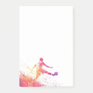 Soccer post-it notes