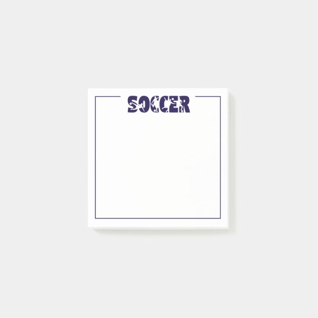 Soccer  post-it notes (Front)