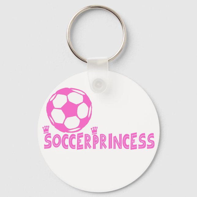 Soccer Princess 2 side Keychain (Front)