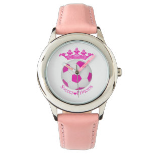 Soccer Princess, Pink Soccer ball Watch