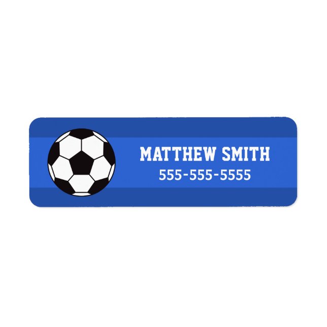 Soccer property labels - blue (Front)