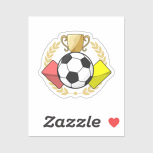 Soccer red & yellow card Trophy