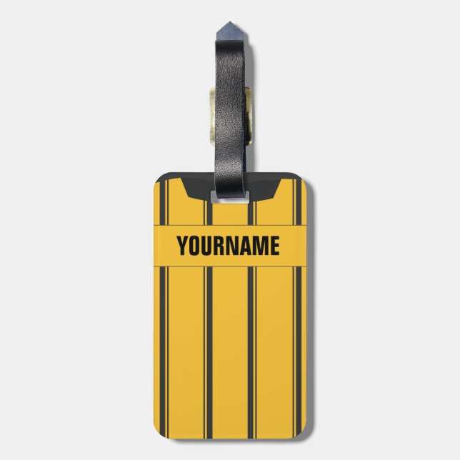 Soccer Ref Luggage Tag (Back Vertical)