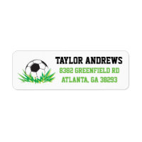 Soccer Return Address Labels