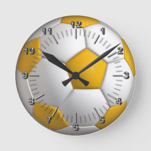 Soccer Round Clock