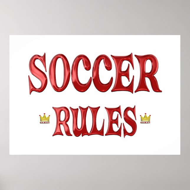 Soccer Rules Poster (Front)