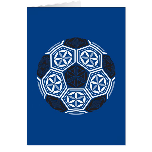 soccer sacred geometry blue (Front)