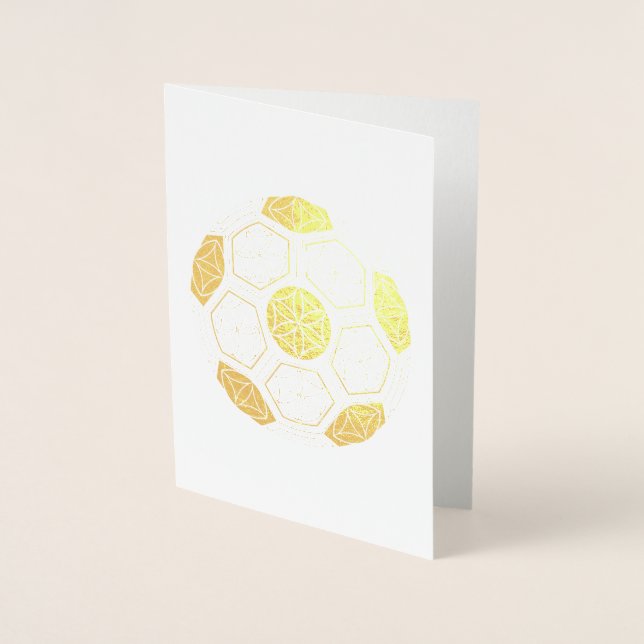 soccer sacred geometry foil card (Front)