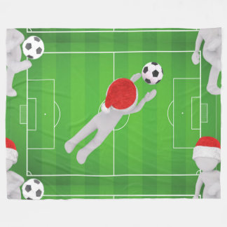 soccer santa blanket