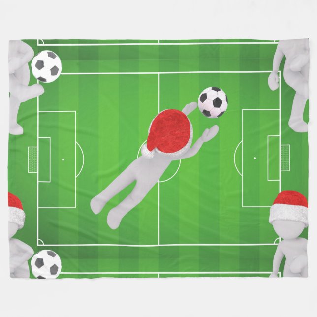 soccer santa blanket (Front (Horizontal))