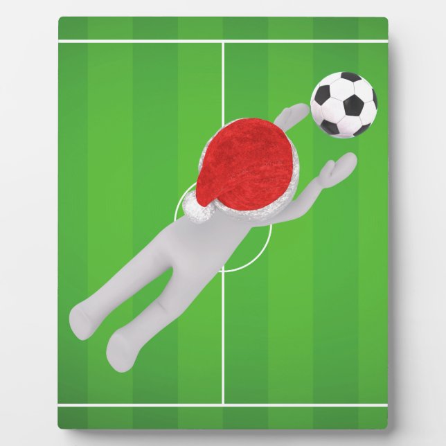 soccer santa plaque (Front)
