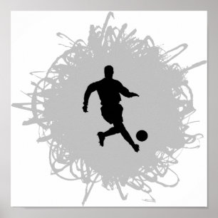 Soccer Scribble Style Poster