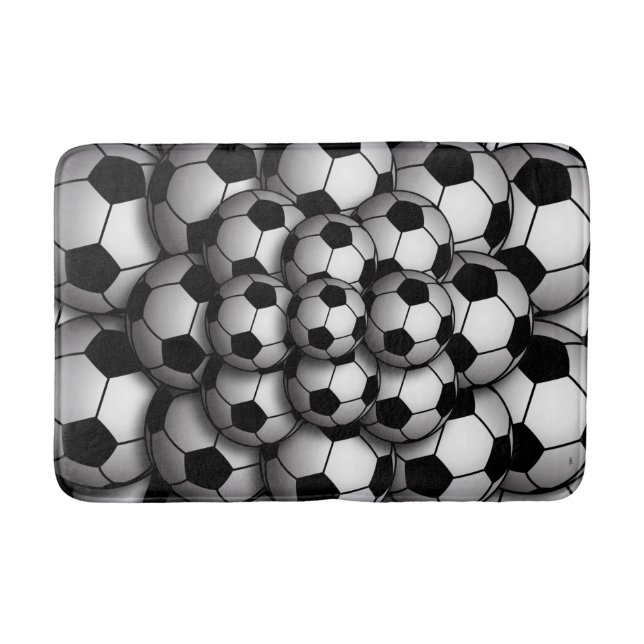Soccer Season Bath Mat (Front)