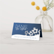 Soccer Seating Card