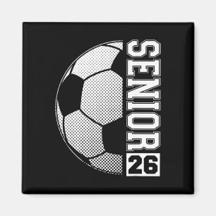 Soccer Senior 26 Cl Of 2026 Grad Magnet
