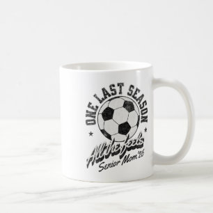 Soccer Senior Mom 2026 Distressed  Coffee Mug