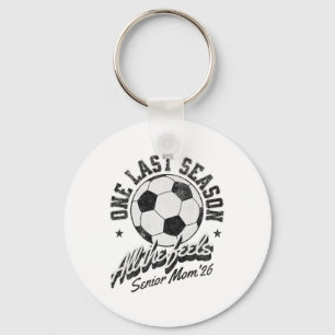 Soccer Senior Mom 2026 Distressed Keychain