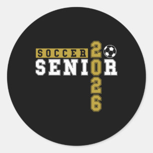 Soccer Senior Night Soccer Senior 2026 Graduation Classic Round Sticker