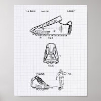 Soccer Shoes 1993 Patent Art - Lined Peper